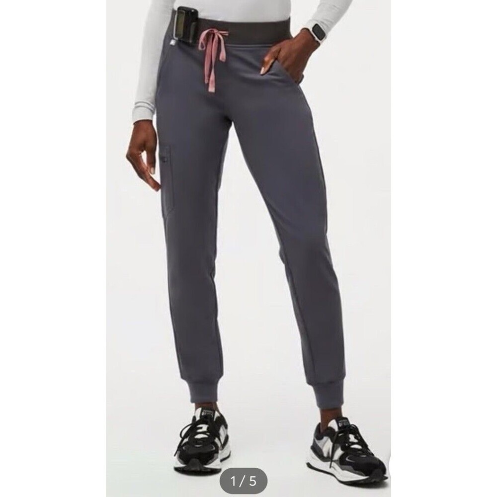 FIGS Zamora Jogger Scrub Pants Womens XL/Petite Gray Technical Collection Nurse